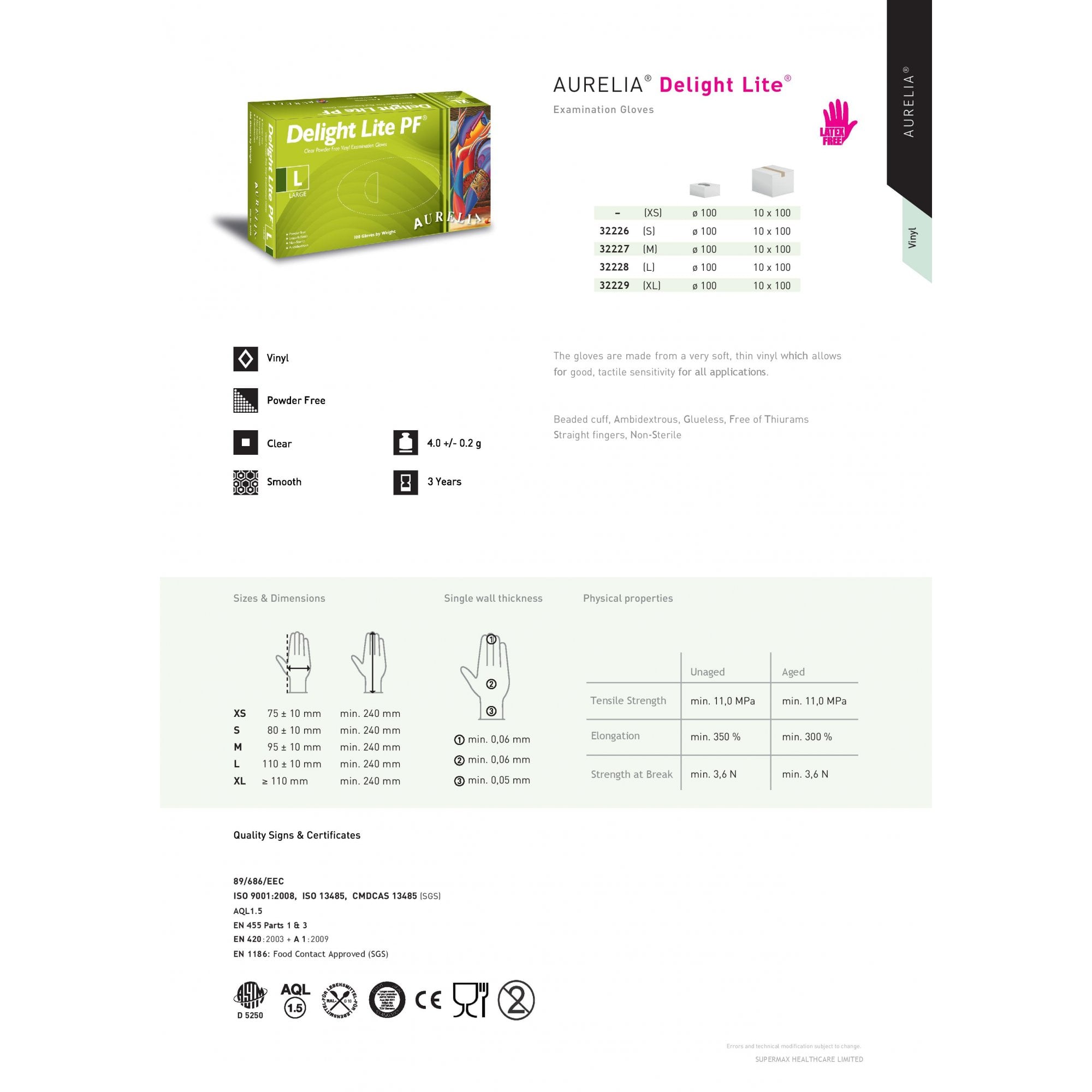 Value Delight Lite - Vinyl Gloves - Powder Free