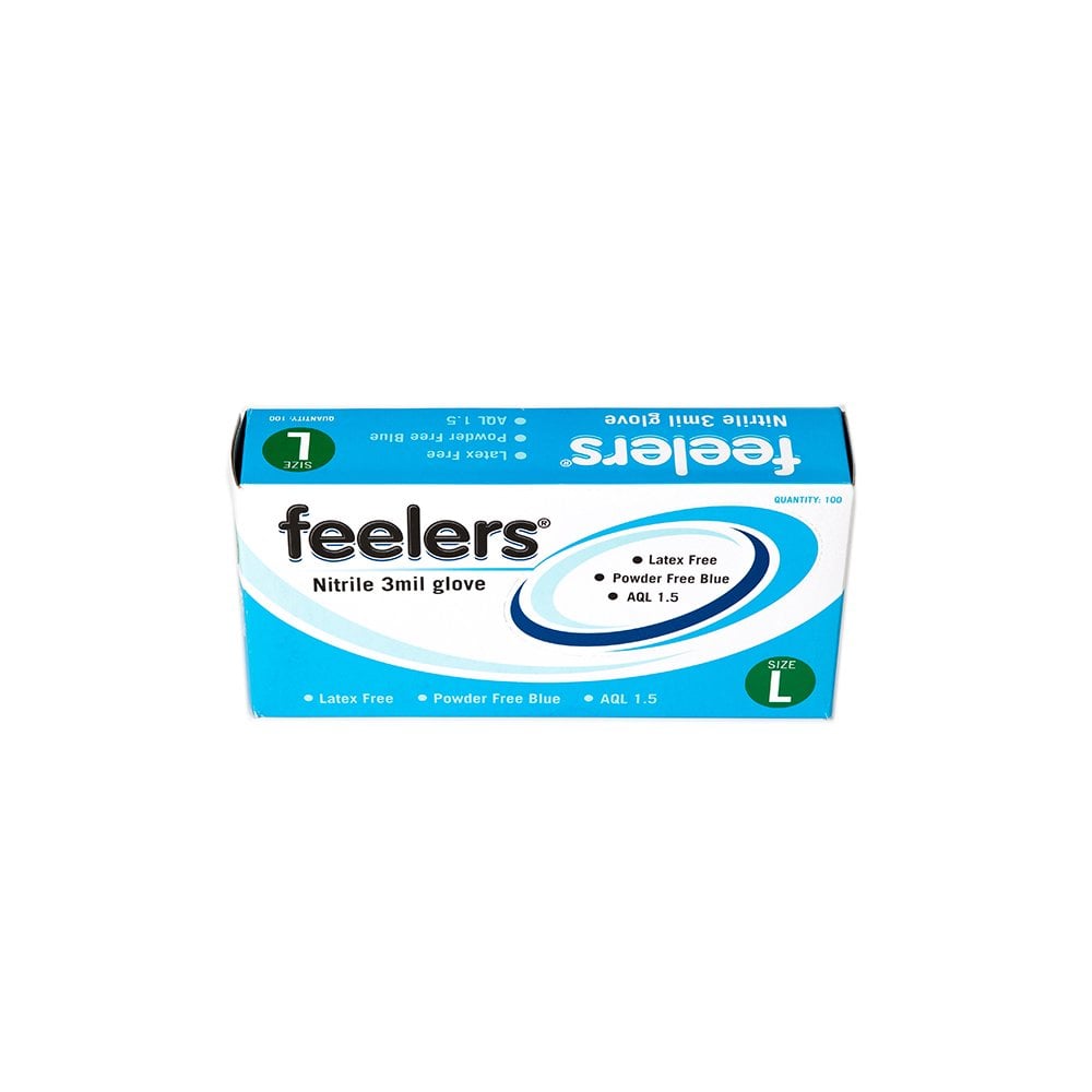 Feelers - Blue Nitrile Gloves - Powder Free