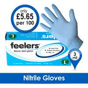 Feelers - Blue Nitrile Gloves - Powder Free