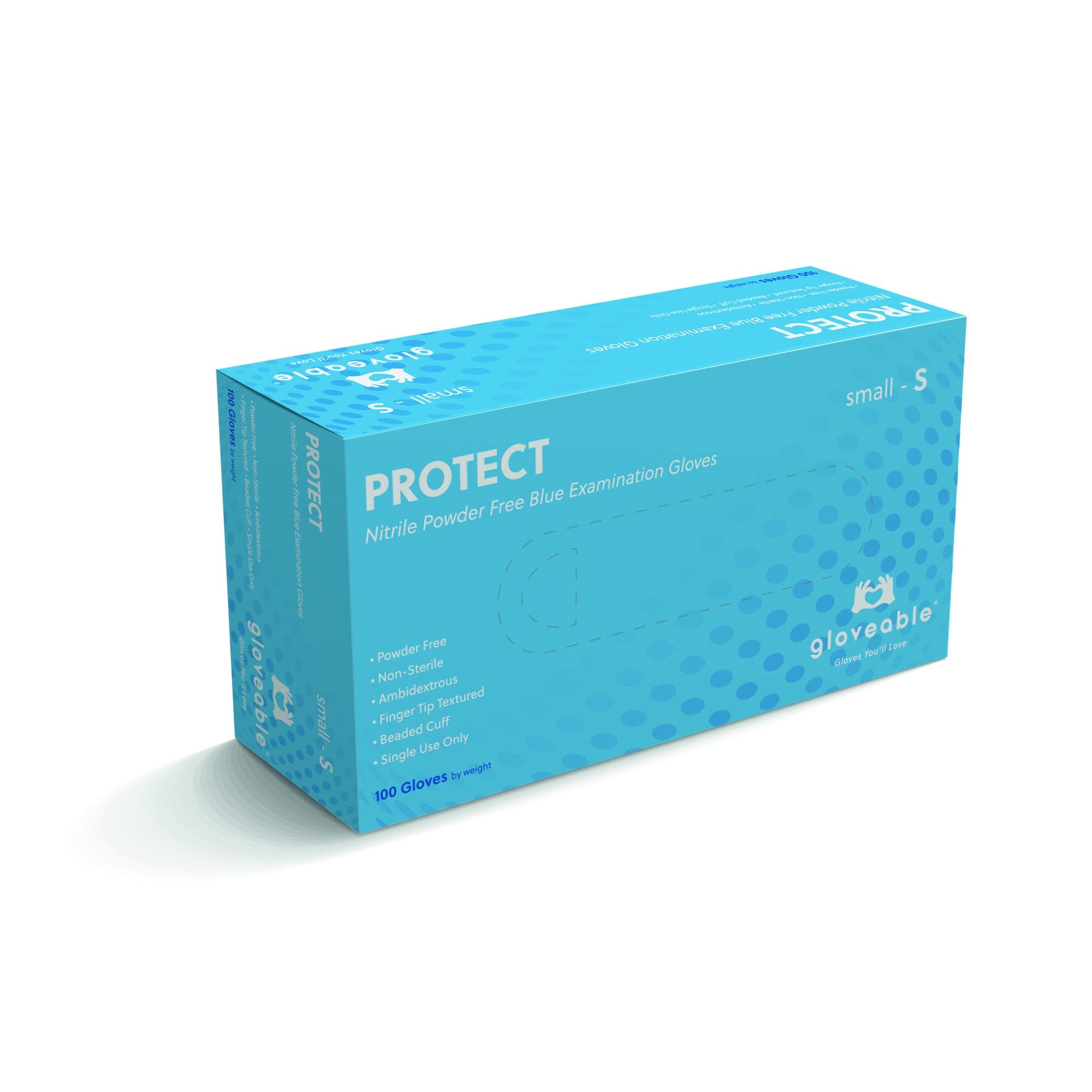 Protect - Blue Nitrile Gloves - Powder Free