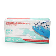 Blue Nitrile Gloves - Powder Free