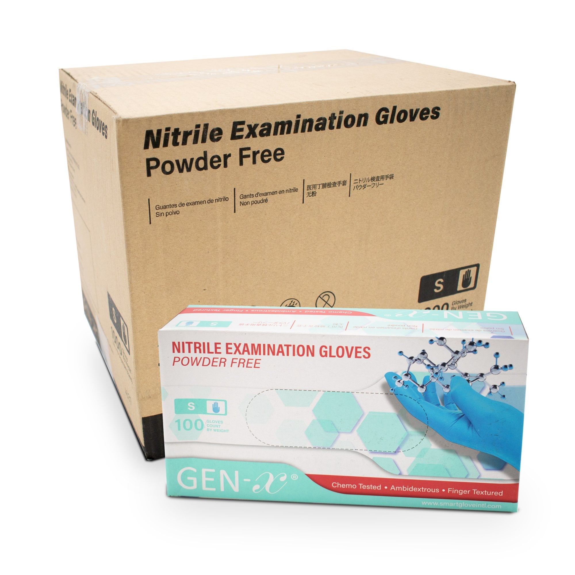 Blue Nitrile Gloves - Powder Free