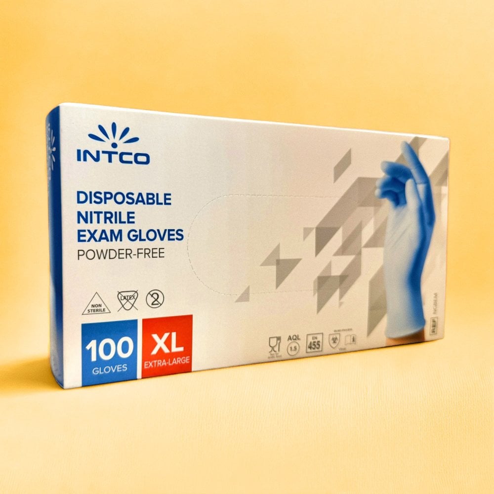Blue Nitrile Gloves - Powder Free
