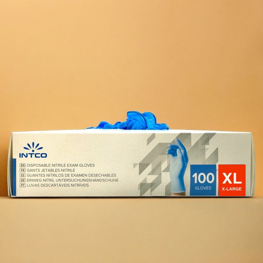 Blue Nitrile Gloves - Powder Free
