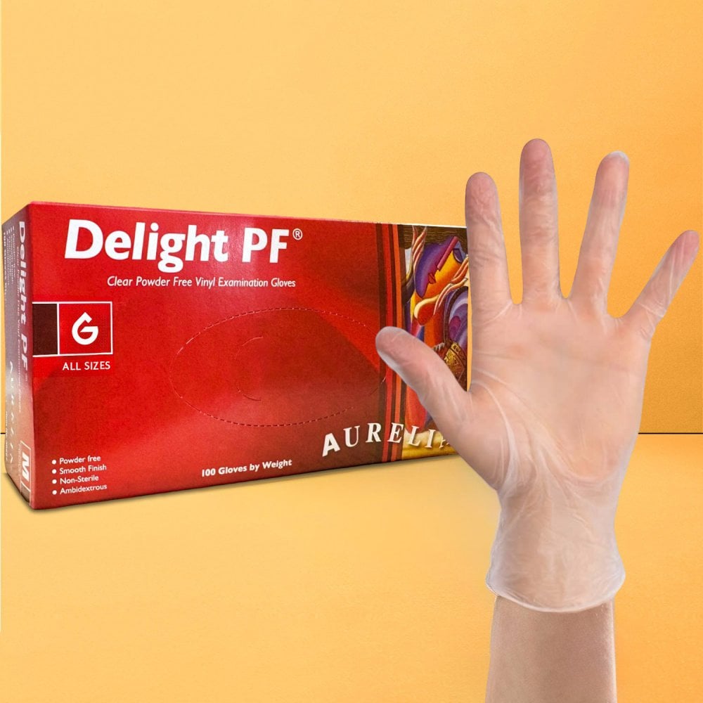Delight - Vinyl Gloves - Powder Free