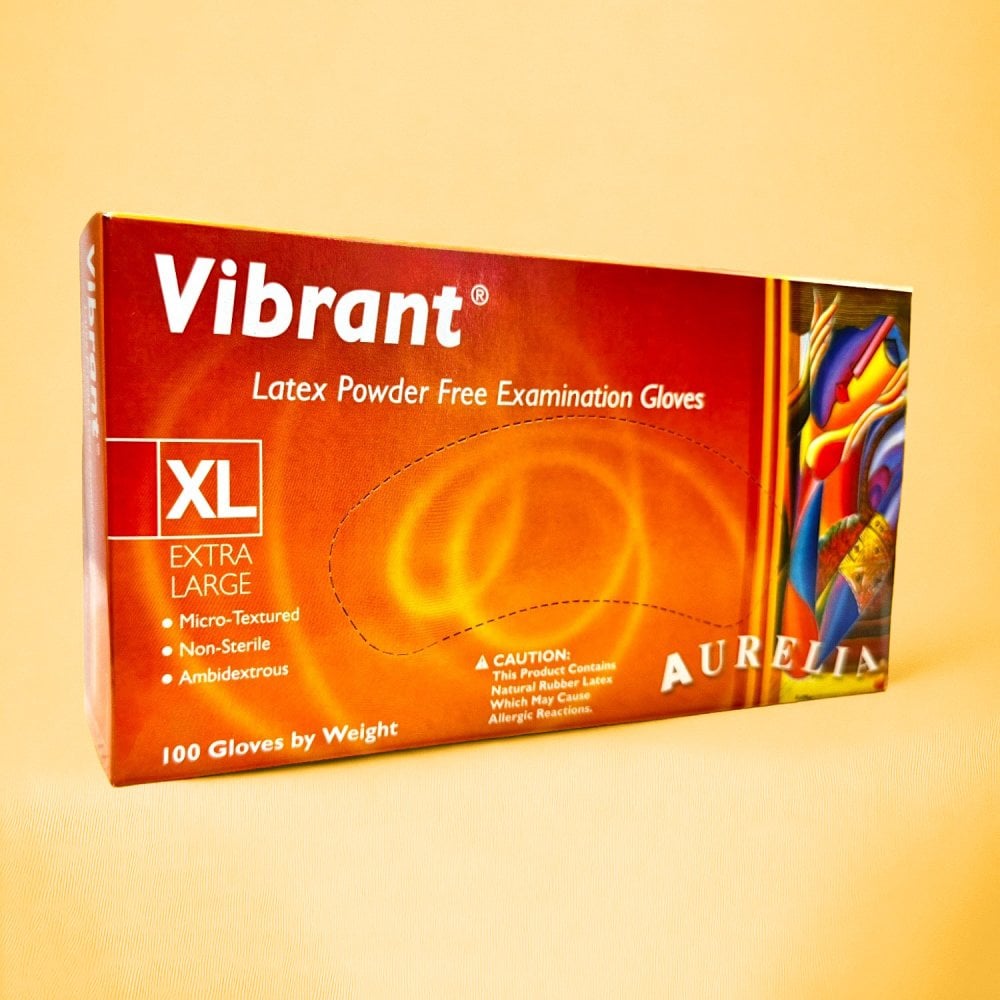 Vibrant - Latex Gloves - Powder Free