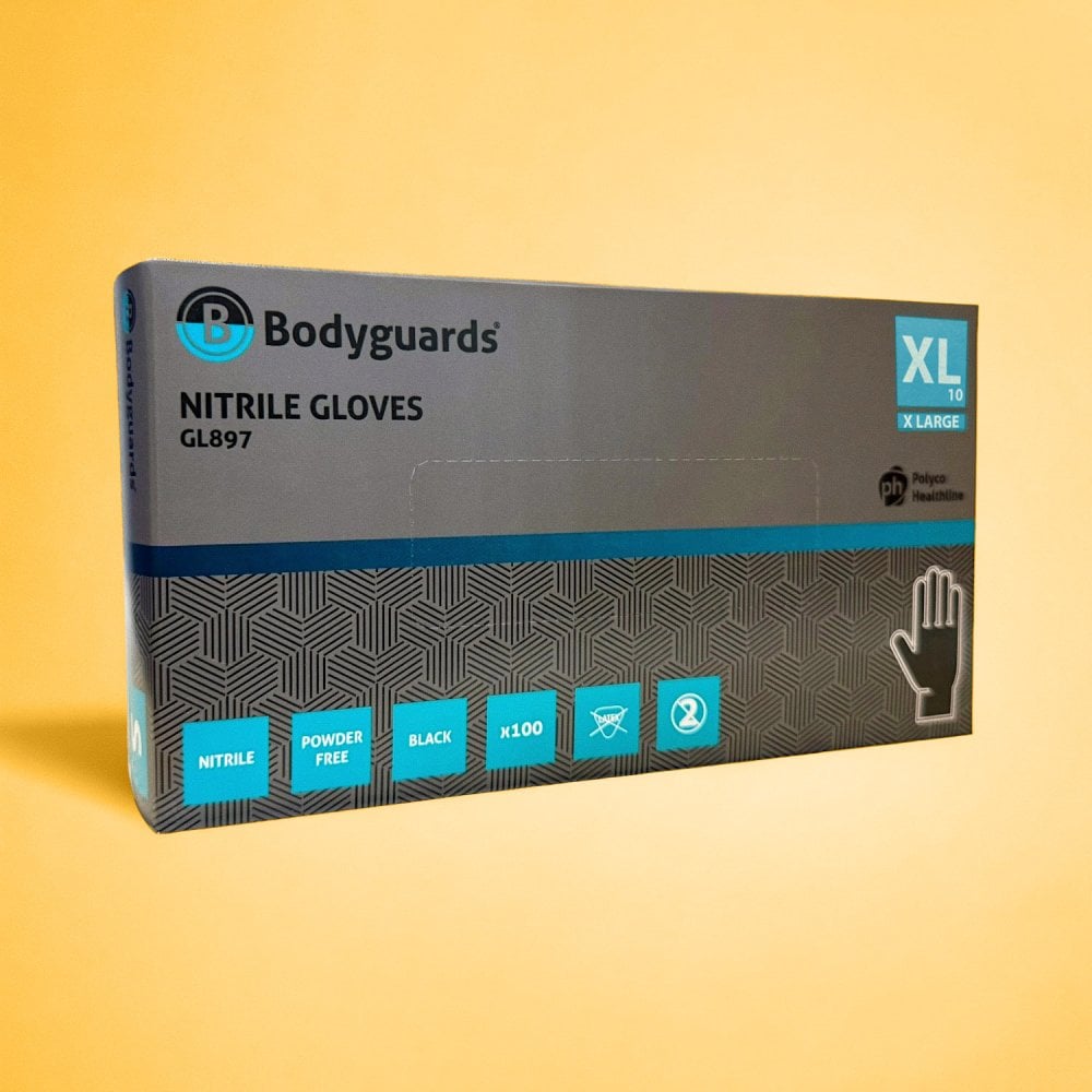 Black Nitrile Gloves