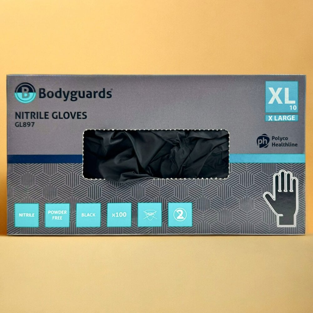 Black Nitrile Gloves
