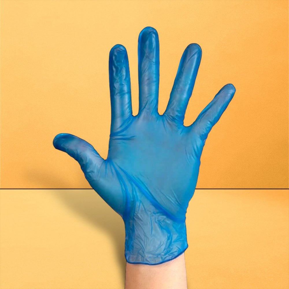 Aurelia - Blue Vinyl Gloves - Powdered