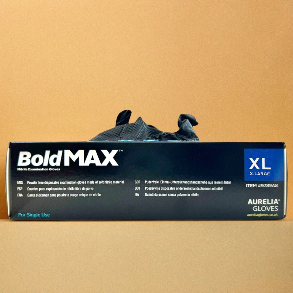 Bold MAX - Black Heavy Duty Nitrile Gloves