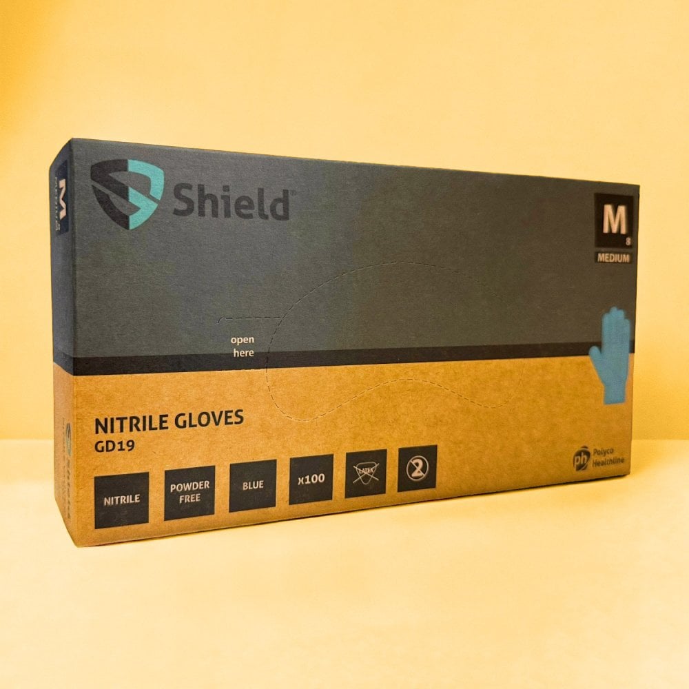 Blue Nitrile Gloves - Powder Free