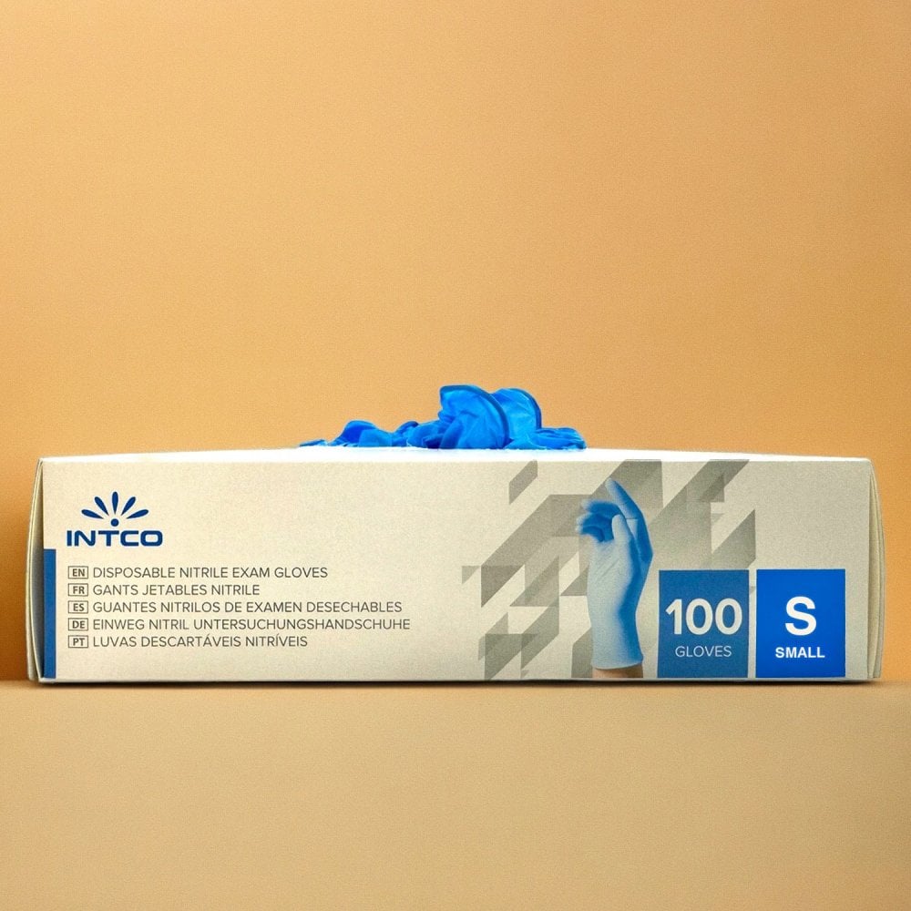 Blue Nitrile Gloves - Powder Free