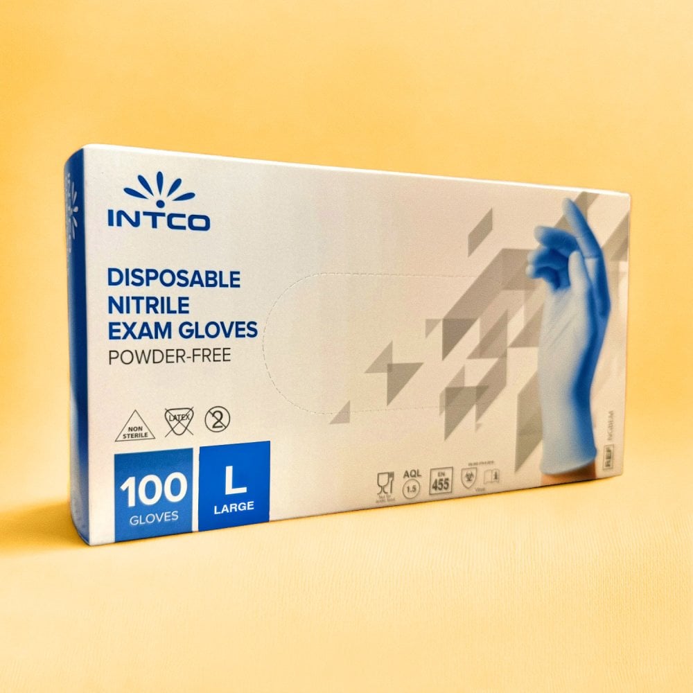 Blue Nitrile Gloves - Powder Free