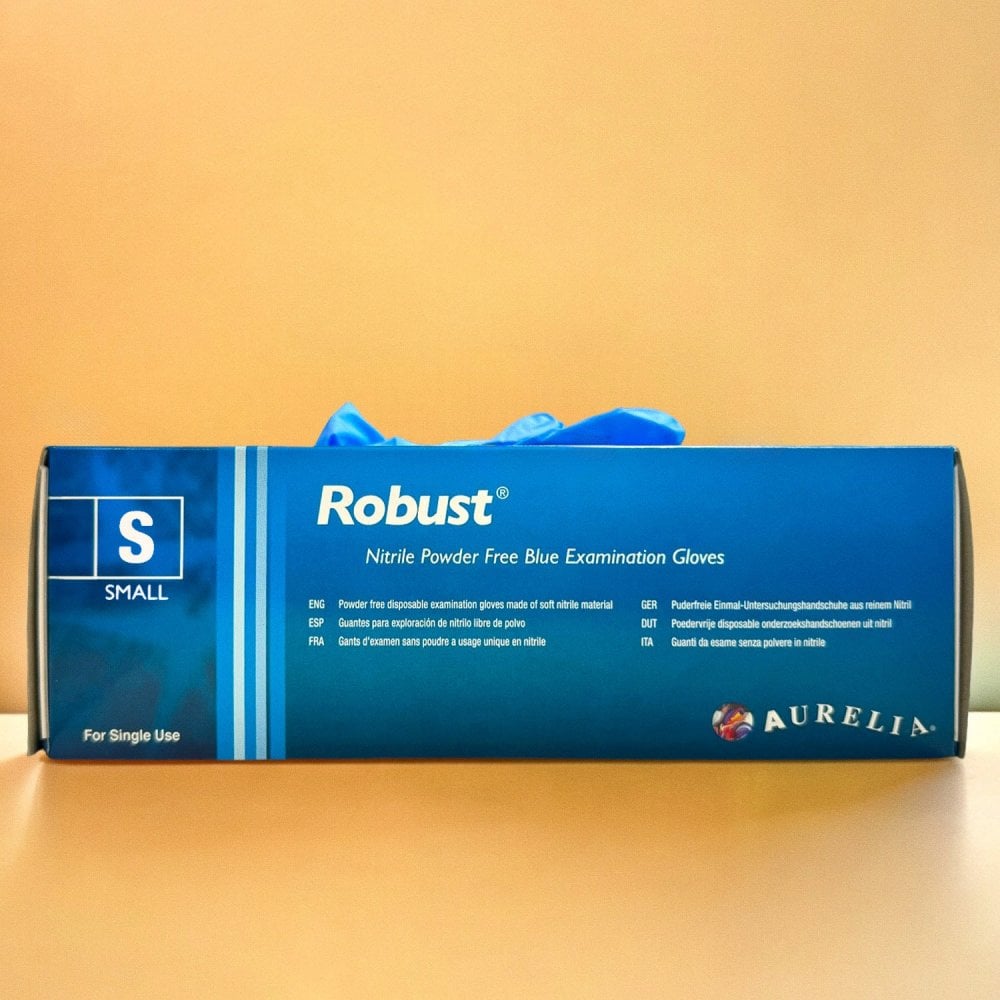 Robust - Blue Nitrile Gloves - Powder Free