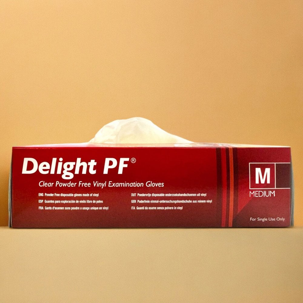 Delight - Vinyl Gloves - Powder Free