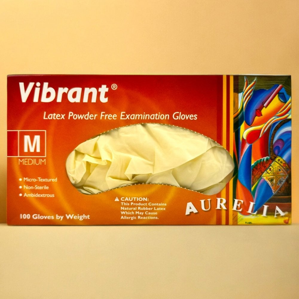 Vibrant - Latex Gloves - Powder Free