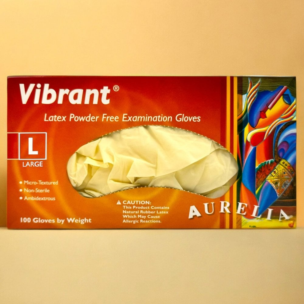 Vibrant - Latex Gloves - Powder Free