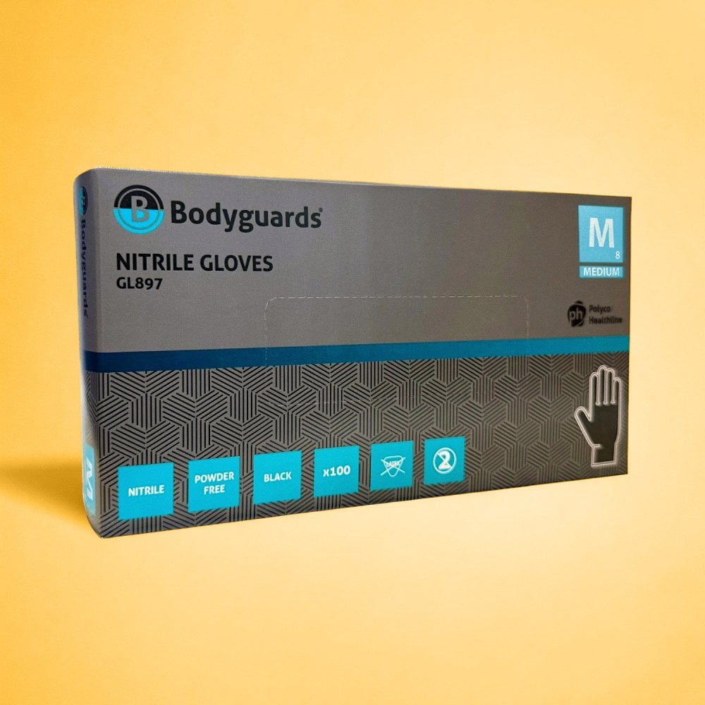 Black Nitrile Gloves