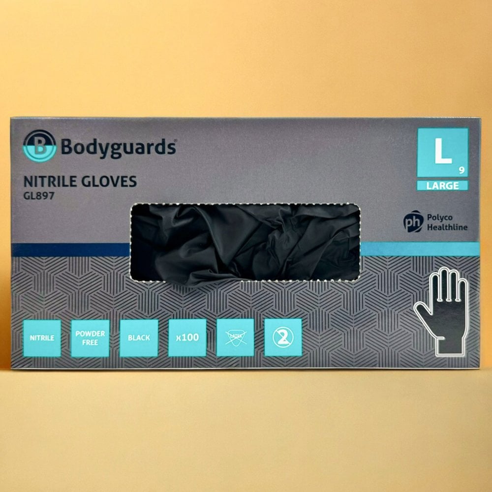 Black Nitrile Gloves
