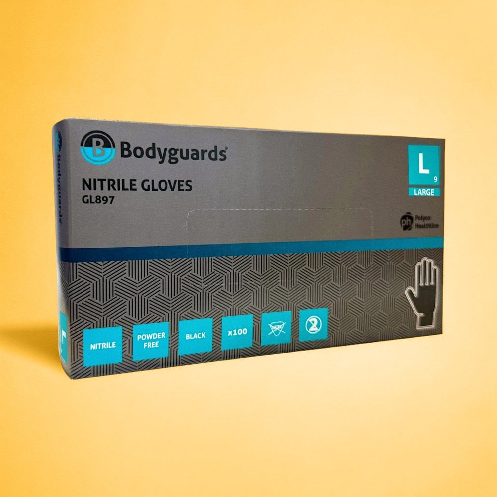 Black Nitrile Gloves