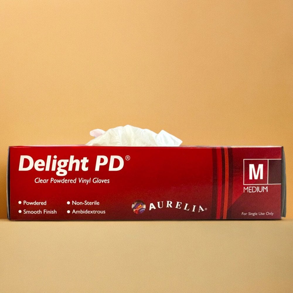 Delight - Vinyl Gloves - Powdered