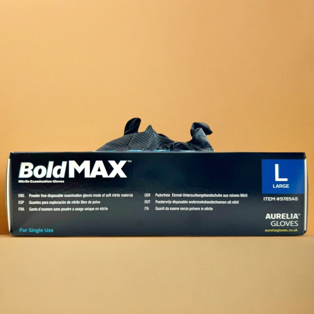 Bold MAX - Black Heavy Duty Nitrile Gloves