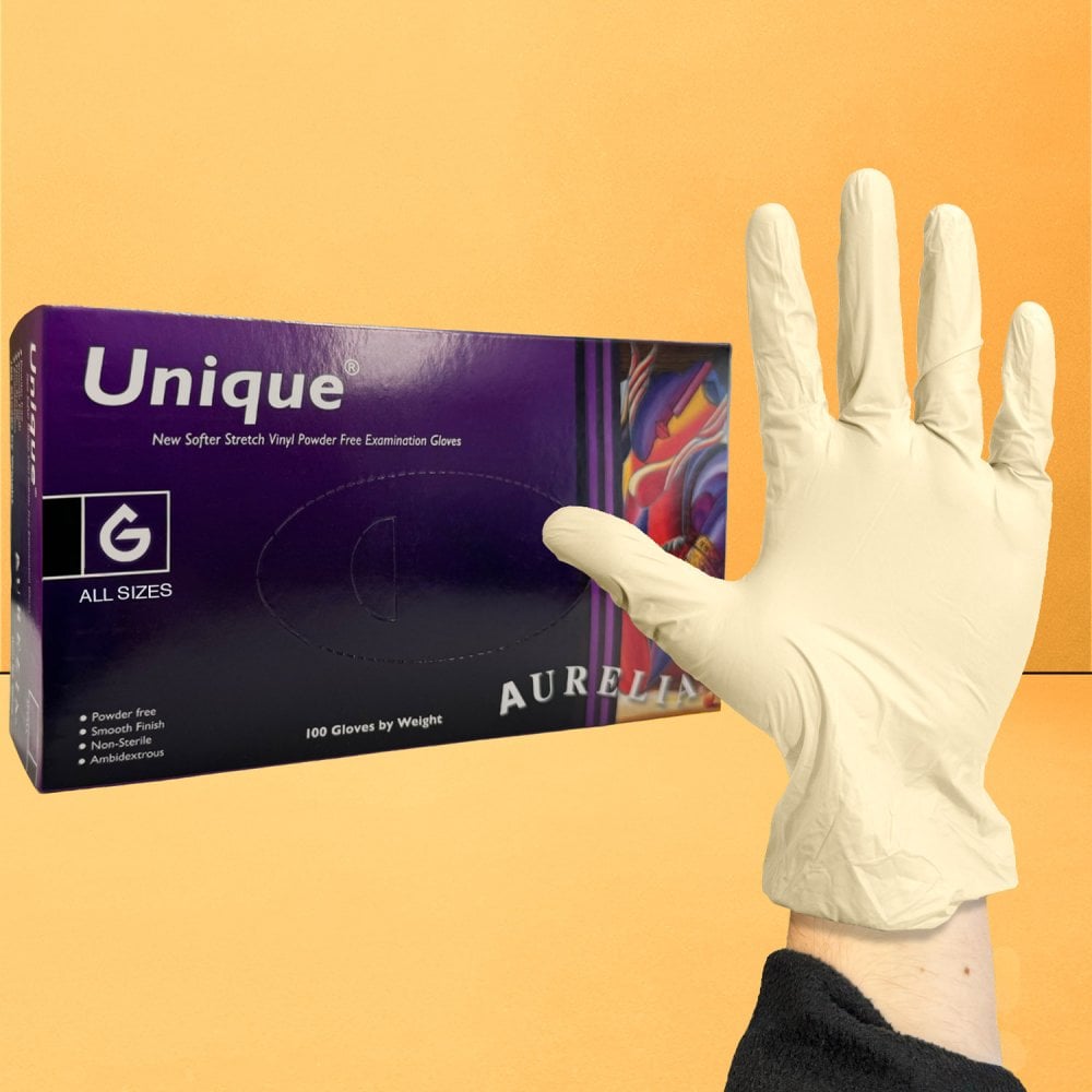 Unique - Synthetic Vinyl Gloves - Powder Free