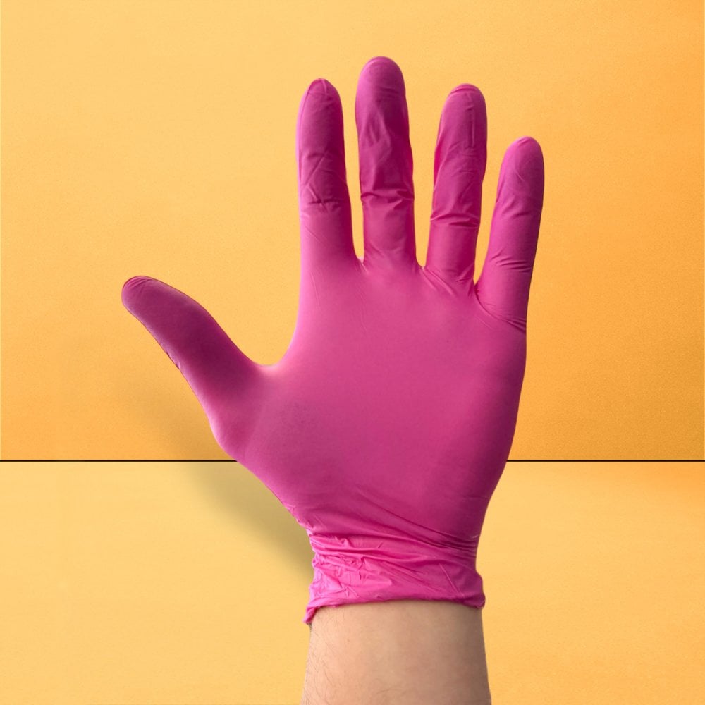 Blush - Pink Nitrile Gloves - Powder Free