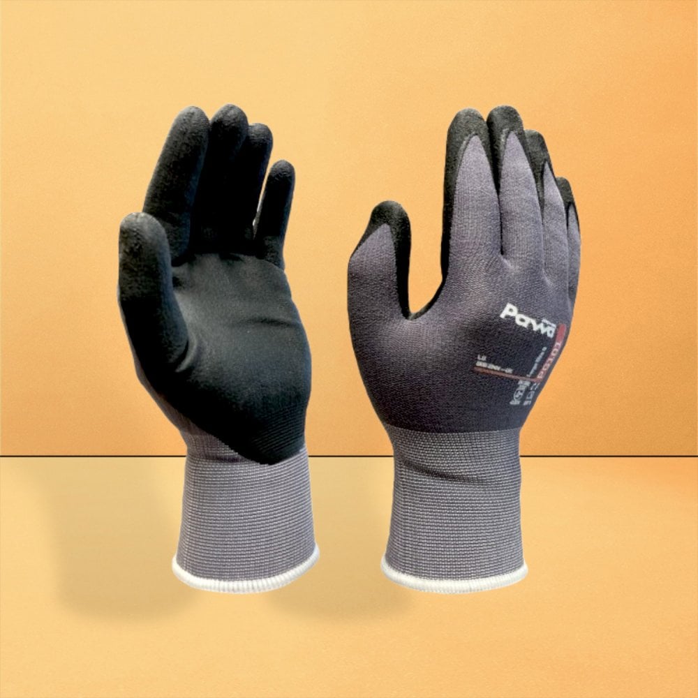 Nitrile Palm Coated Breathable Handling Gloves