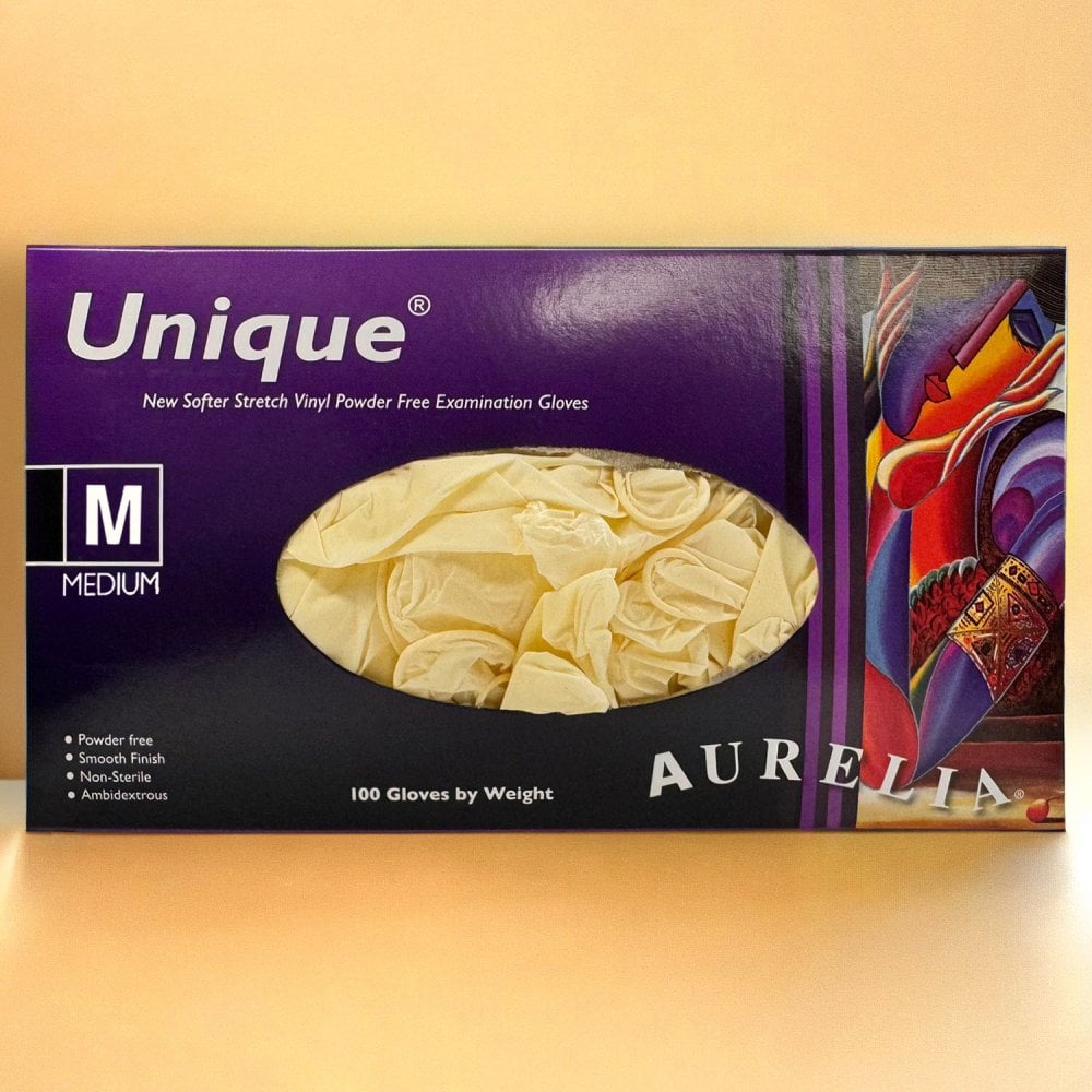 Unique - Synthetic Vinyl Gloves - Powder Free
