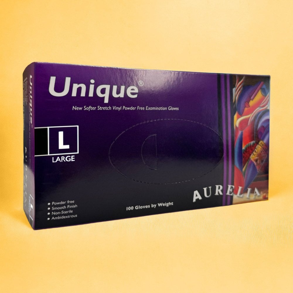 Unique - Synthetic Vinyl Gloves - Powder Free