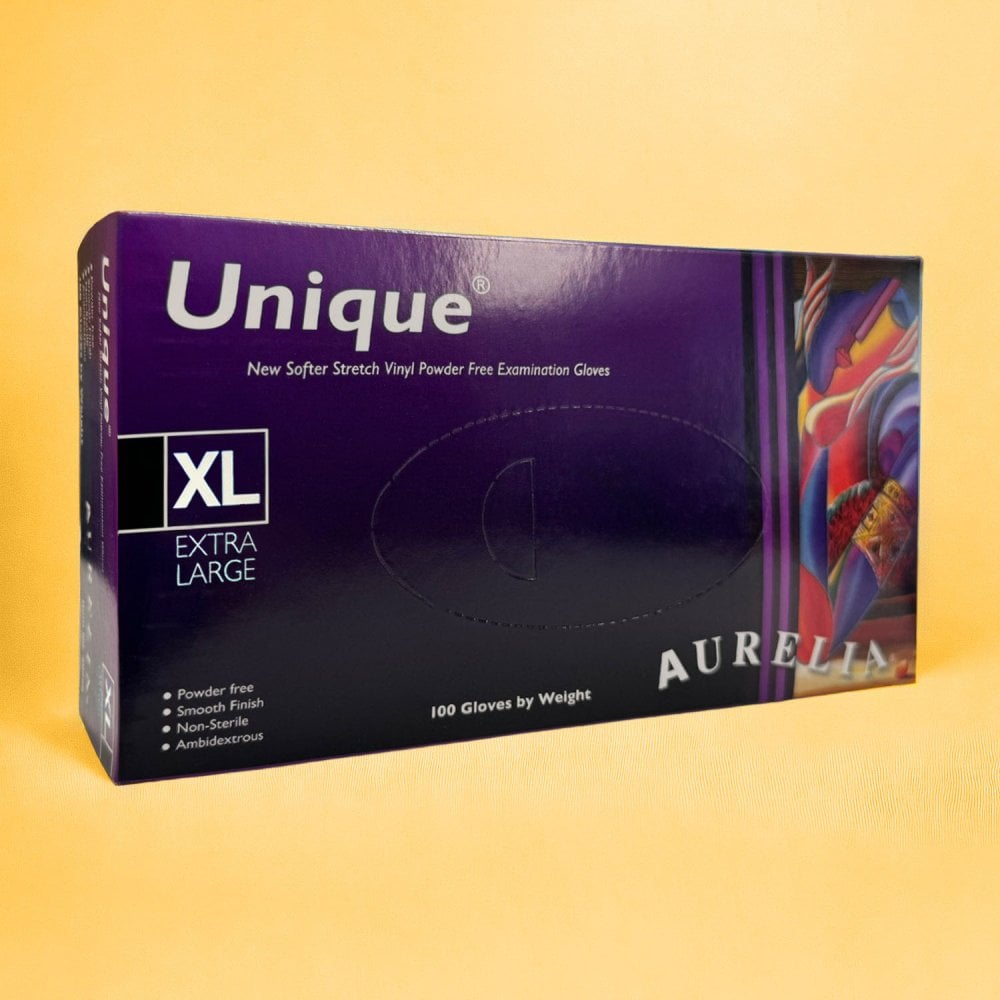 Unique - Synthetic Vinyl Gloves - Powder Free