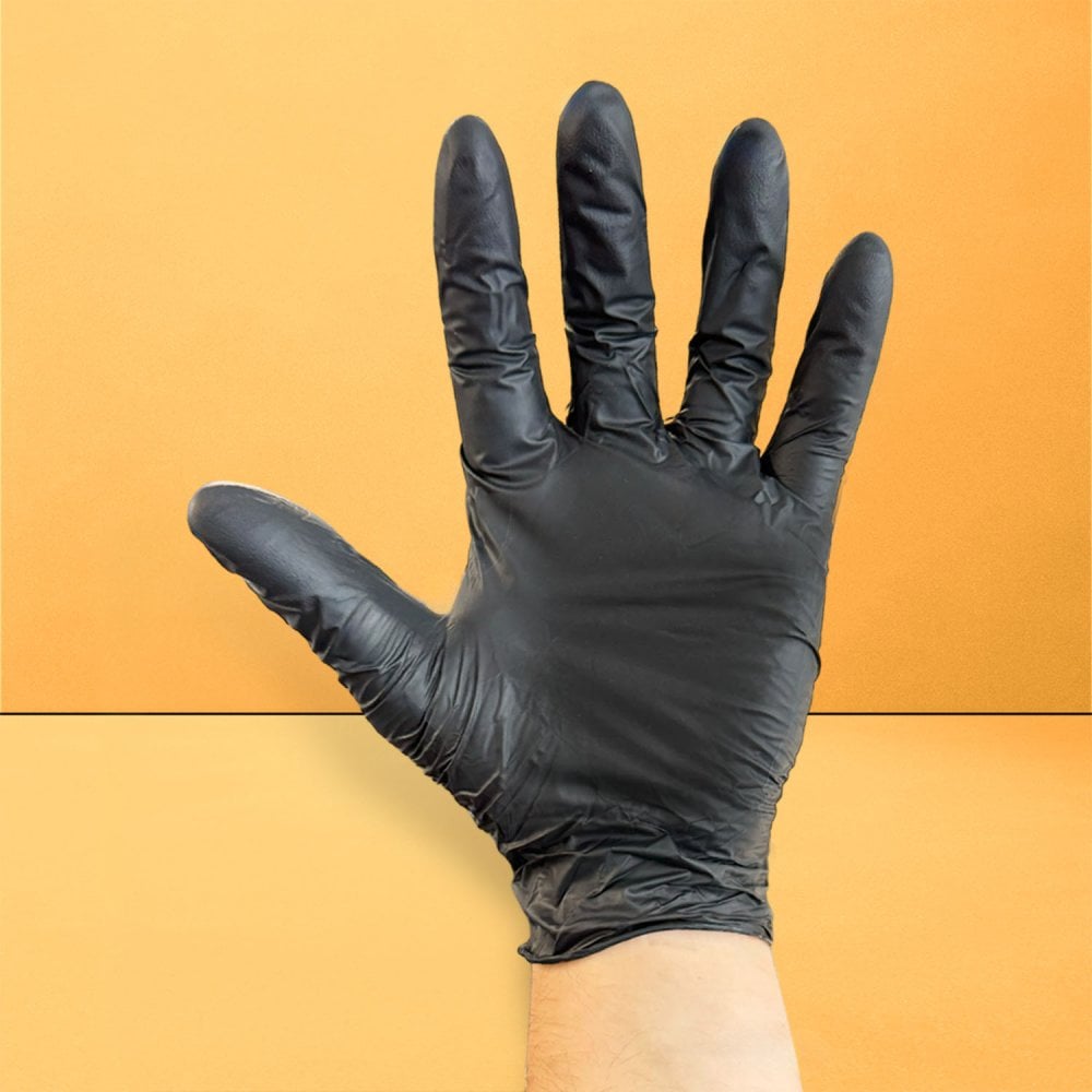 Black Nitrile Gloves - Powder Free