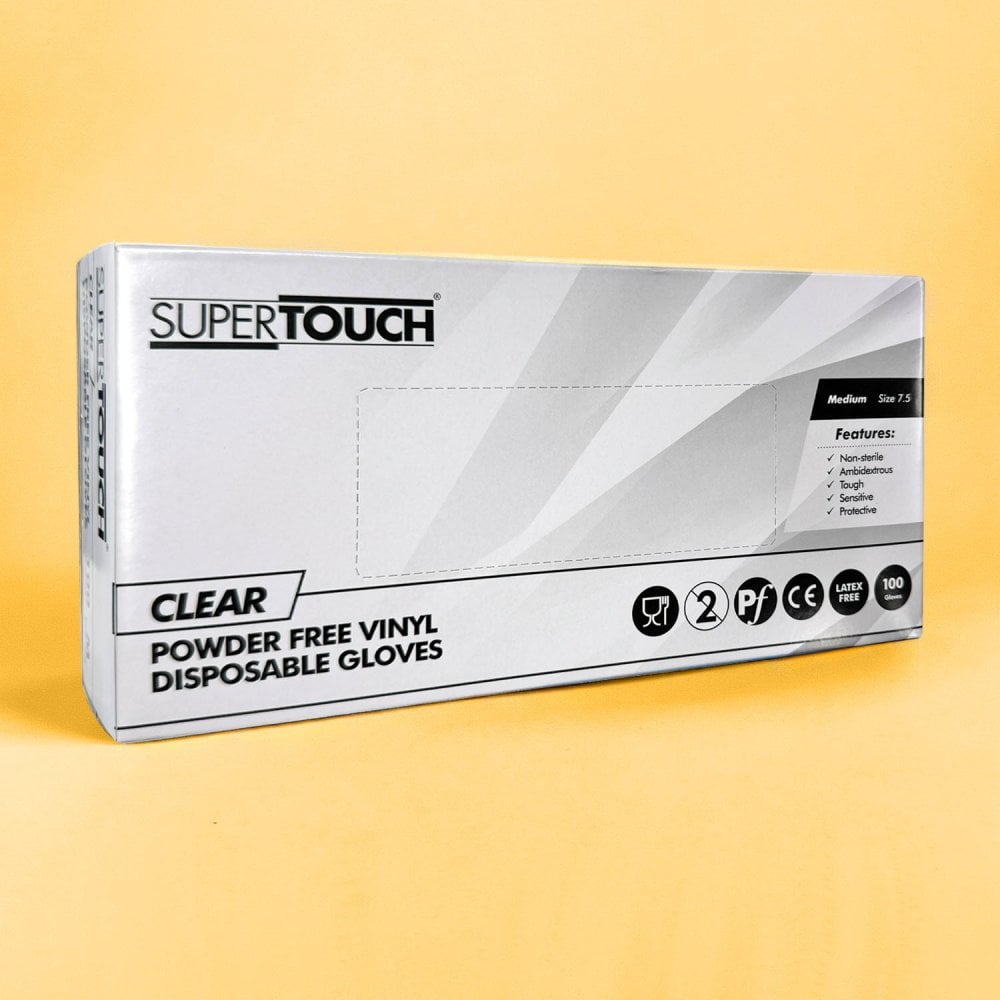 Clear Vinyl Gloves - Powder Free