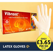 Vibrant - Latex Gloves - Powder Free