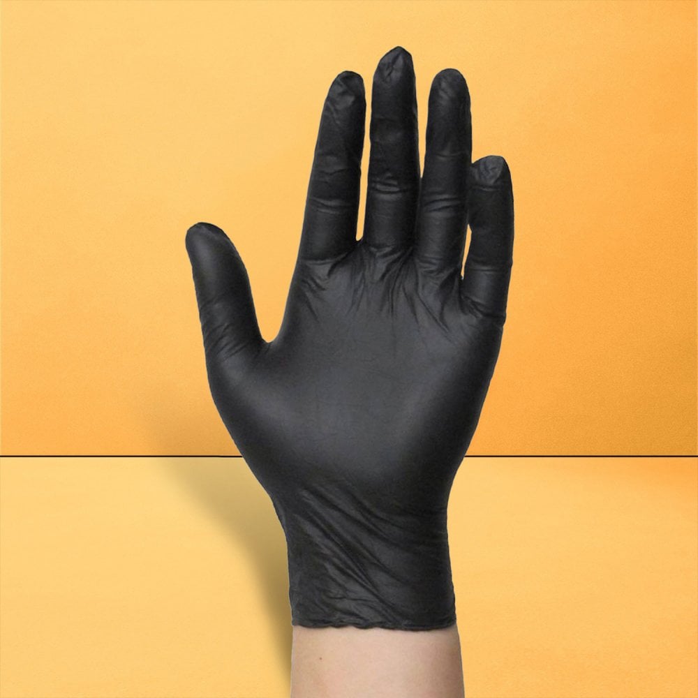 Black Nitrile Gloves - Powder Free