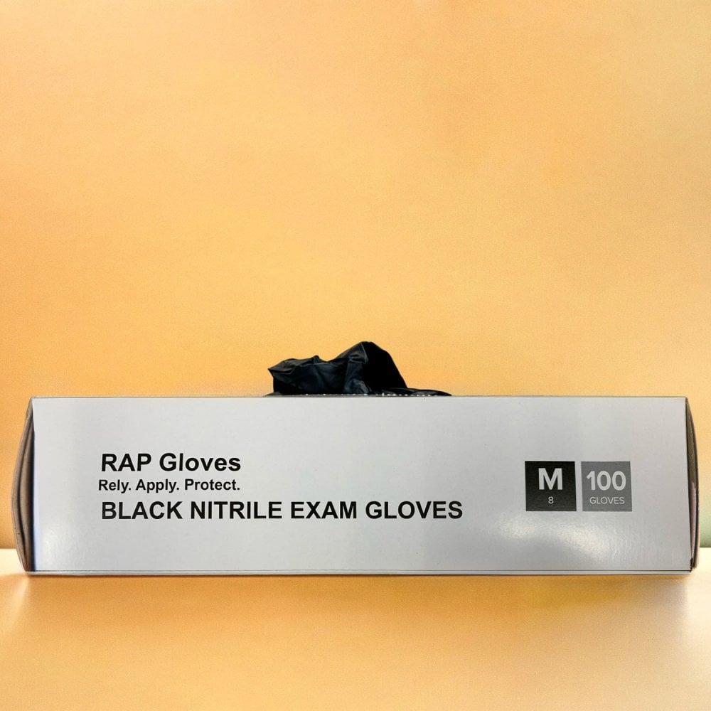 Black Nitrile Gloves - Powder Free