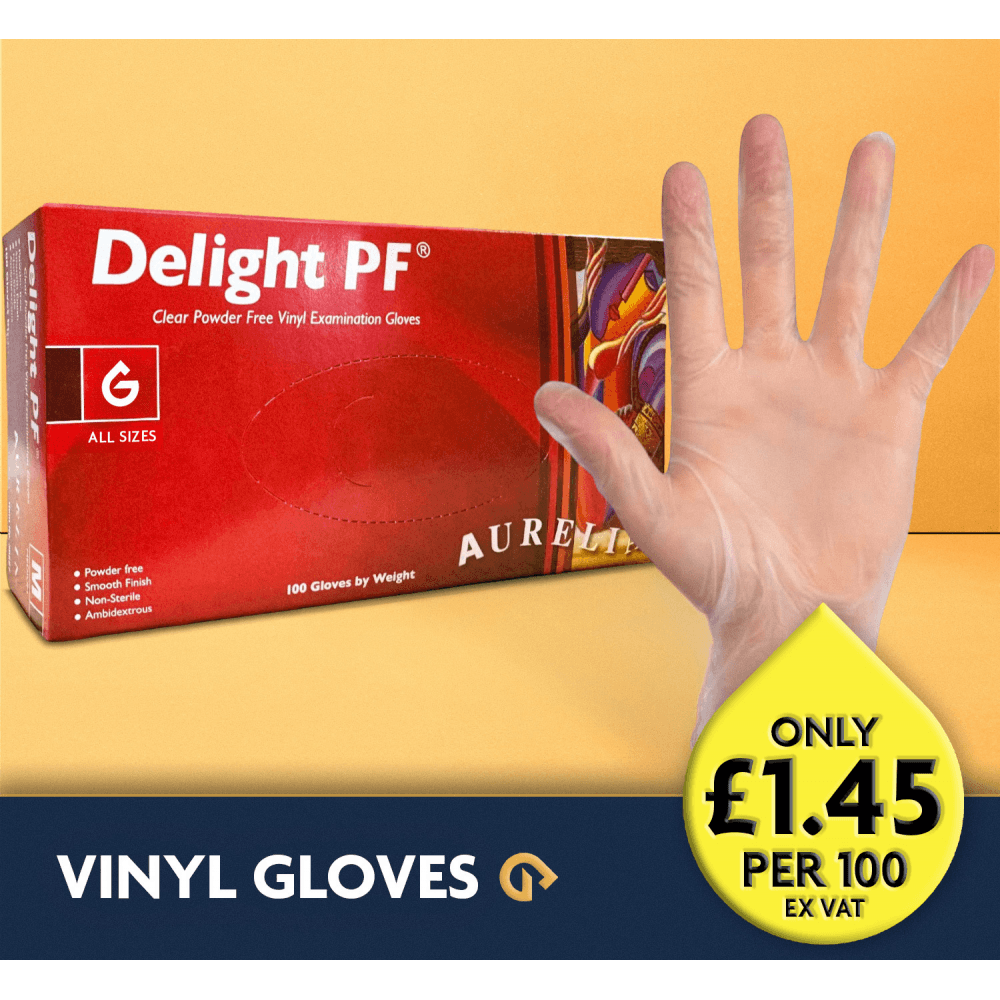 Delight - Vinyl Gloves - Powder Free
